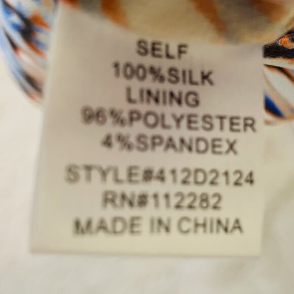 NEW Anthropologie Silk Dress Cocktail Sleeves Geometric Multi Size XS Greylin - Picture 14 of 15